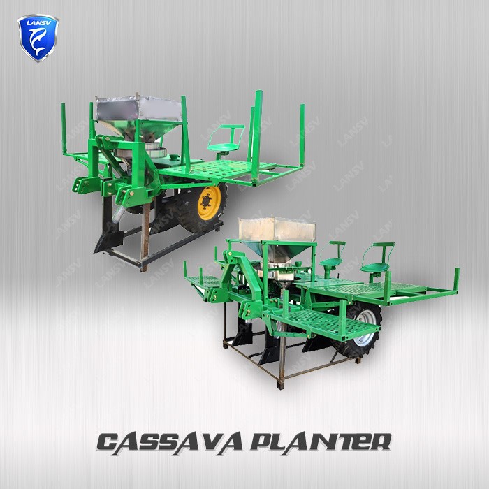 1-2 Řádky Cassava Kombinujte výsadkový stroj Cassava Spanter Ridge a plochý typ